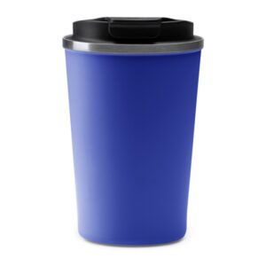 ποτήρι θερμός 400ml με καπάκι μπλε ρουά_printiq.gr