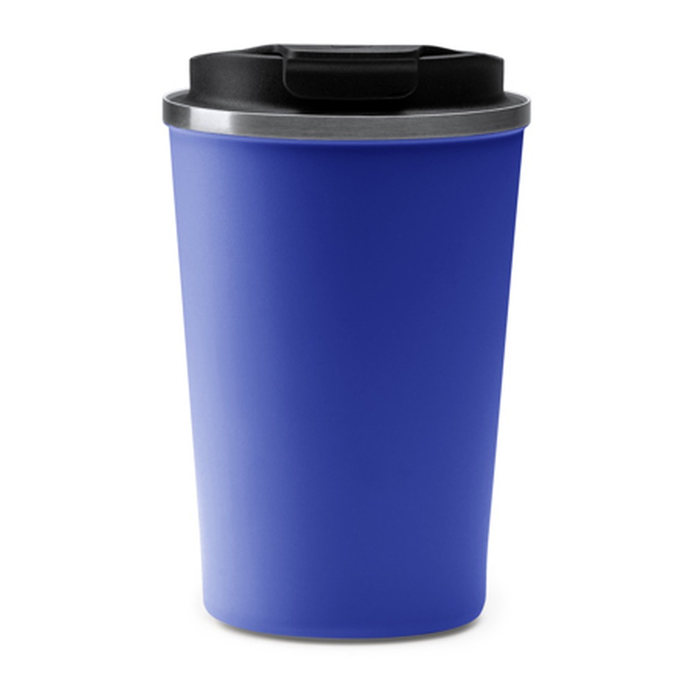 ποτήρι θερμός 400ml με καπάκι μπλε ρουά_printiq.gr
