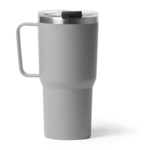 ποτήρι θερμός 500ml με μεζούρα γκρι_printiq.gr