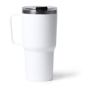 ποτήρι θερμός 500ml με μεζούρα λευκό_printiq.gr