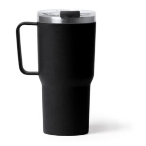 ποτήρι θερμός 500ml με μεζούρα μαύρο_printiq.gr