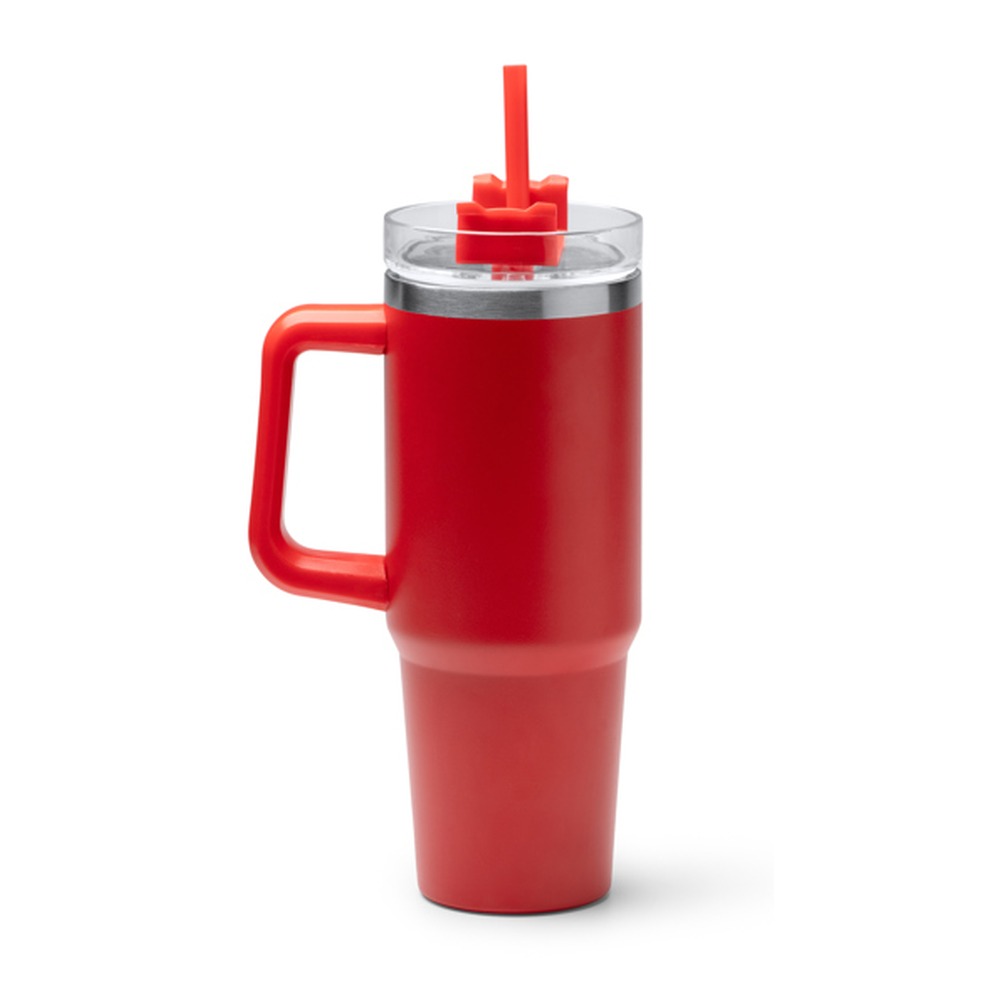 ποτήρι θερμός 870ml με εκτύπωση κόκκινο_printiq.gr