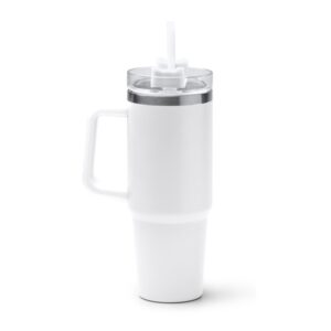 ποτήρι θερμός 870ml με εκτύπωση λευκό_printiq.gr