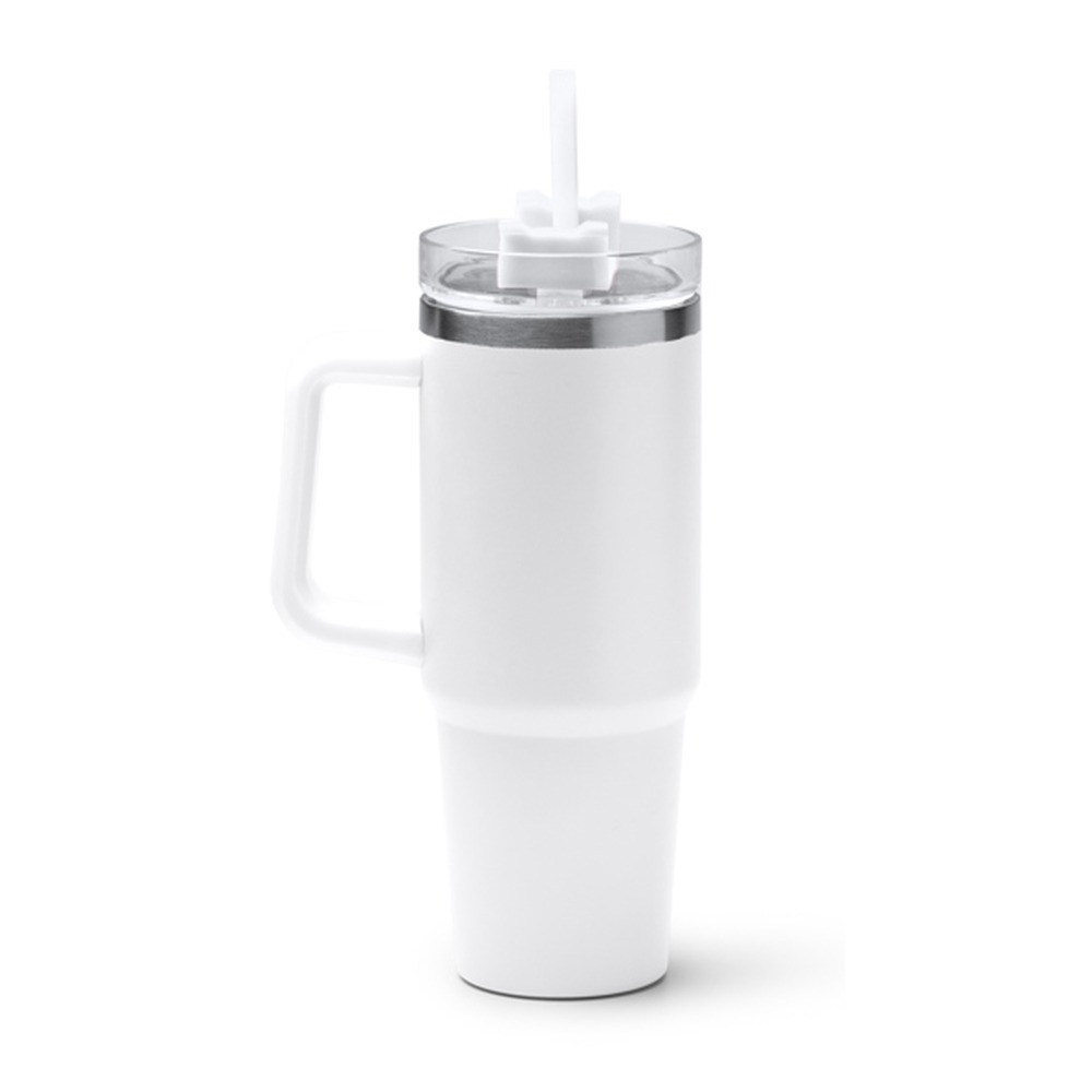 ποτήρι θερμός 870ml με εκτύπωση λευκό_printiq.gr
