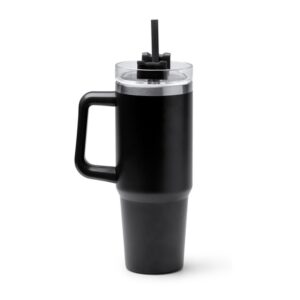 ποτήρι θερμός 870ml με εκτύπωση μαύρο_printiq.gr