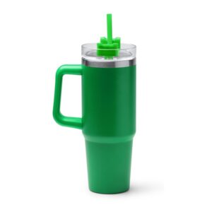 ποτήρι θερμός 870ml με εκτύπωση πράσινο_printiq.gr