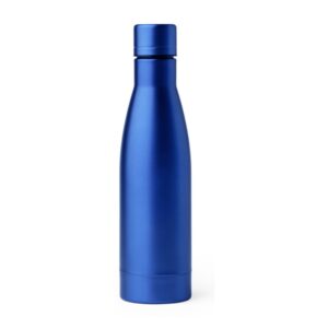 premium θερμός 500ml με όνομα 500ml μπλε ρουά_printiq.gr