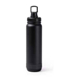 ψηλό μπουκάλι θερμός 650ml 650ml μαύρο_printiq.gr