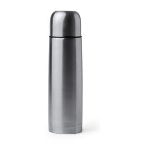 θερμός inox 500ml με λογότυπο 500ml ασημί_printiq.gr