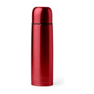 θερμός inox 500ml με λογότυπο 500ml κόκκινο_printiq.gr