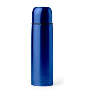 θερμός inox 500ml με λογότυπο 500ml μπλε ρουά_printiq.gr