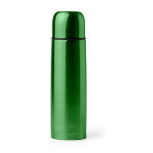 θερμός inox 500ml με λογότυπο 500ml πράσινο_printiq.gr