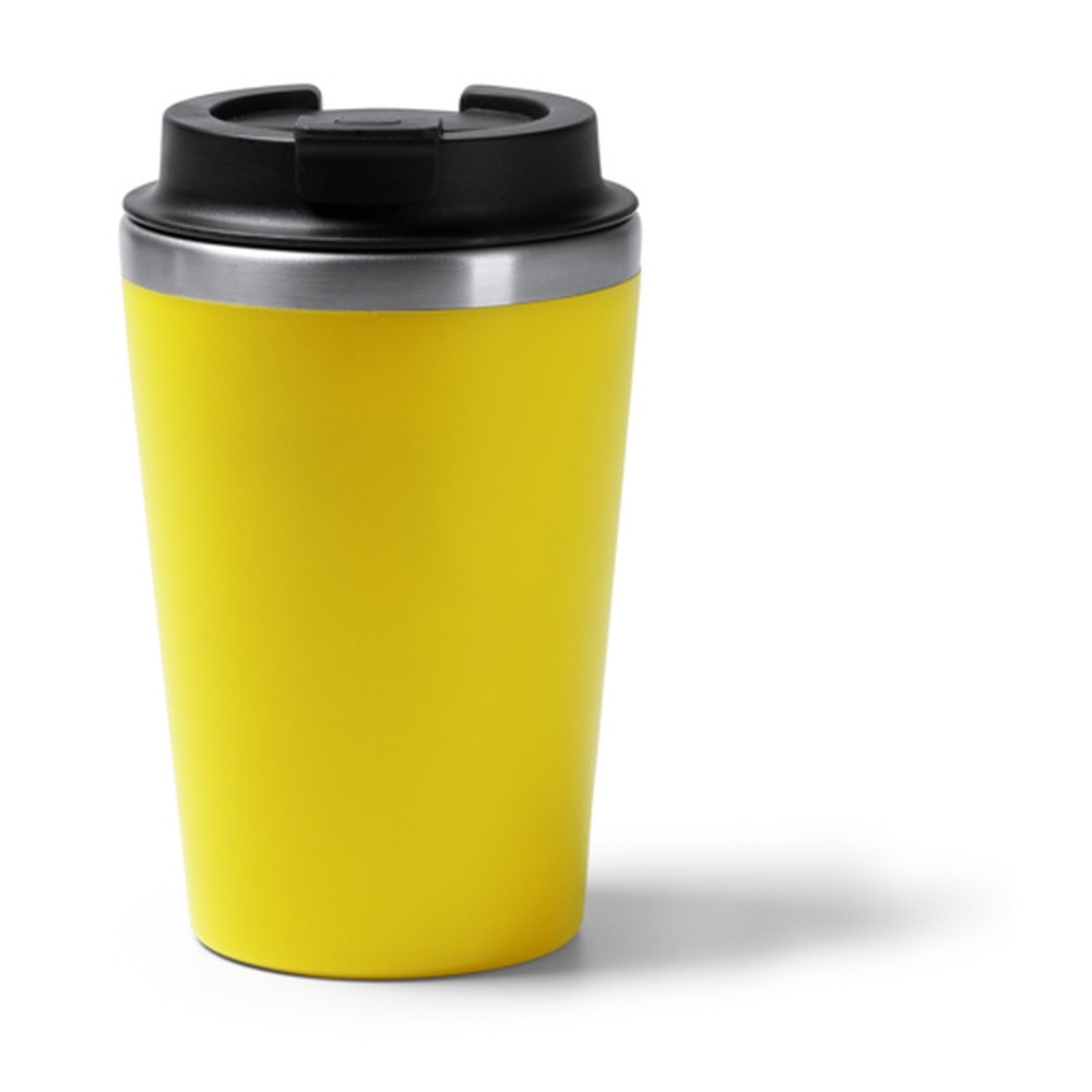 travel ποτήρι καφέ 350ml 350ml κίτρινο_printiq.gr