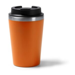 travel ποτήρι καφέ 350ml 350ml πορτοκαλί_printiq.gr