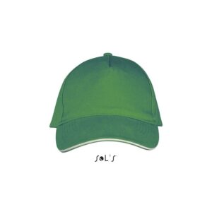 Καπέλο baseball με εκτύπωση HCAEB GNOL πράσινο kelly / λευκό_printiq.gr
