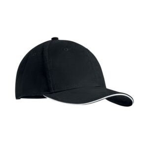 Καπέλο baseball με εκτύπωση OPAKET λευκό / μαύρο_printiq.gr