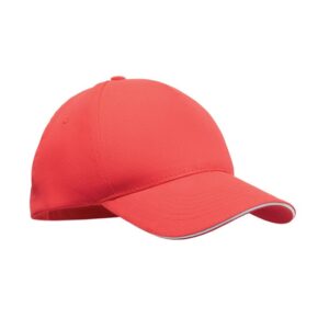 Καπέλο baseball με εκτύπωση YNNUS λευκό / κόκκινο_printiq.gr