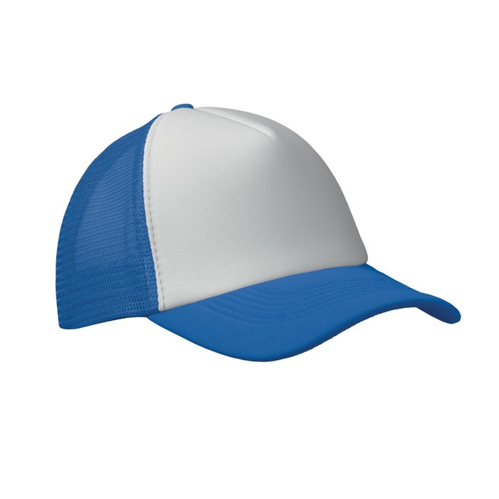 Καπέλο trucker με εκτύπωση ELBBUB λευκό / μπλε_printiq.gr