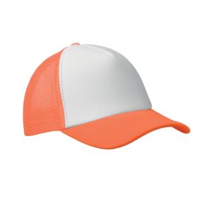 Καπέλο trucker με εκτύπωση ELBBUB νέον πορτοκαλί_printiq.gr