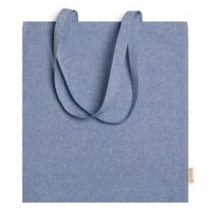 Πάνινη τσάντα με εκτύπωση Ilovir μπλε ρουά_printiq.gr
