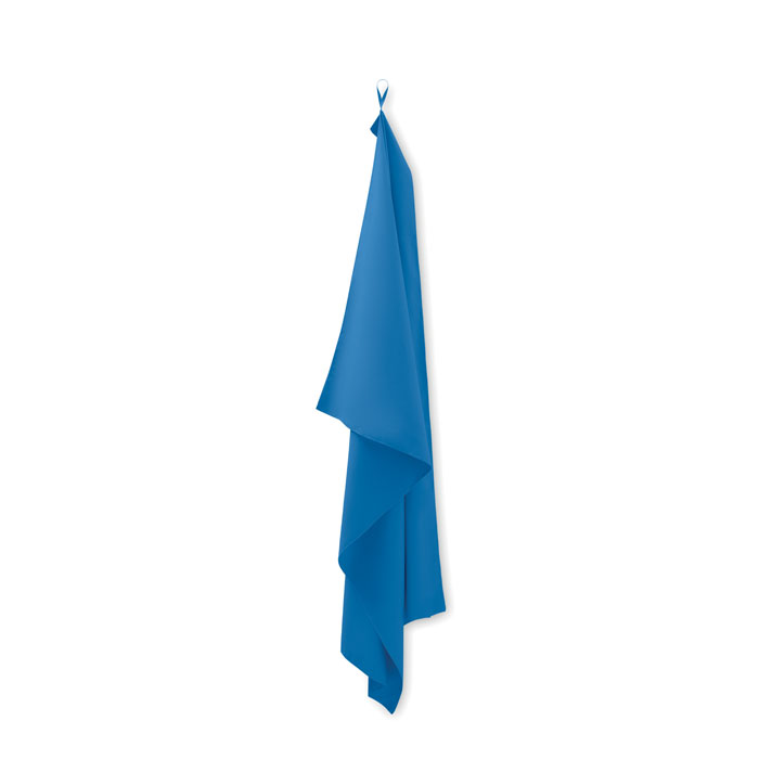 Πετσέτα γυμναστηρίου μικροϊνών 100x150cm μπλε ρουά_printiq.gr