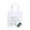 Τσάντα non woven με εκτύπωση Roza λευκό_printiq.gr