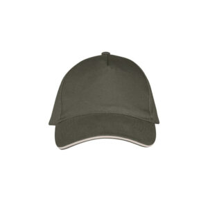 Καπέλο baseball με εκτύπωση HCAEB GNOL πράσινο army / μπεζ_printiq.gr