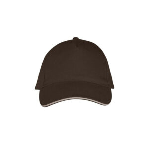 Καπέλο baseball με εκτύπωση HCAEB GNOL σοκολατί / μπεζ_printiq.gr