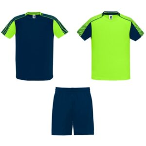 Αγωνιστική Εμφάνιση με Εκτύπωση EVUJ fluor green/navy blue_printiq.gr