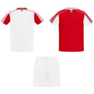 Αγωνιστική Εμφάνιση με Εκτύπωση EVUJ white/red_printiq.gr