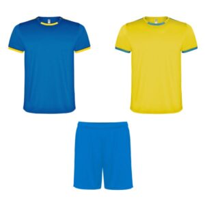 Αγωνιστική Εμφάνιση με Εκτύπωση GNICAR yellow/royal blue_printiq.gr