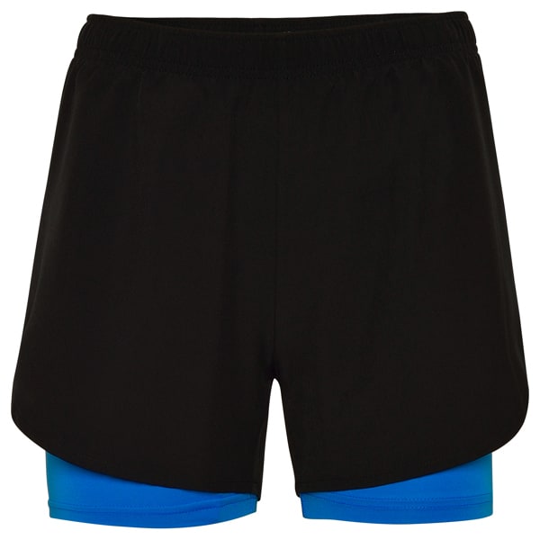 Αθλητικό Σορτς με Εκτύπωση SUNAL black/royal blue_printiq.gr