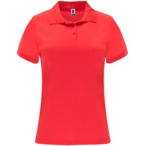 Γυναικείο Τεχνικό Polo με Εκτύπωση NAMOW AHZNOM κόκκινο_printiq.gr