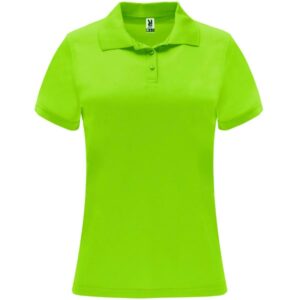 Γυναικείο Τεχνικό Polo με Εκτύπωση NAMOW AHZNOM lime_printiq.gr