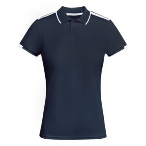 Γυναικείο Τεχνικό Polo με Εκτύπωση NAMOW LIMAT navy blue/white_printiq.gr
