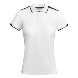 Γυναικείο Τεχνικό Polo με Εκτύπωση NAMOW LIMAT white/black_printiq.gr