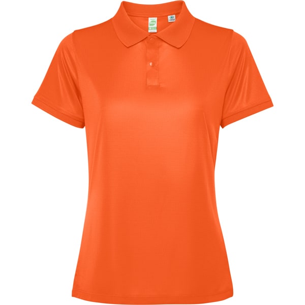 Γυναικείο Τεχνικό Polo με Εκτύπωση NAMOW OMROT fire orange_printiq.gr