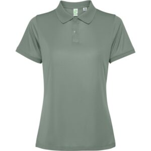 Γυναικείο Τεχνικό Polo με Εκτύπωση NAMOW OMROT laurel green_printiq.gr