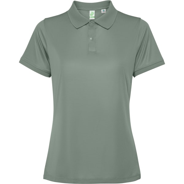 Γυναικείο Τεχνικό Polo με Εκτύπωση NAMOW OMROT laurel green_printiq.gr