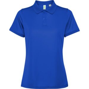 Γυναικείο Τεχνικό Polo με Εκτύπωση NAMOW OMROT μπλε ρουά_printiq.gr