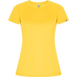 Γυναικείο Τεχνικό T-Shirt με Εκτύπωση NAMOW ALOMI κίτρινο_printiq.gr