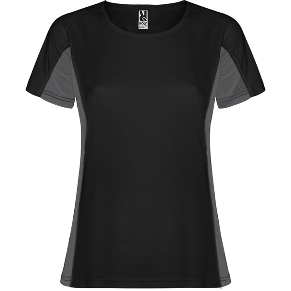 Γυναικείο Τεχνικό T-Shirt με Εκτύπωση NAMOW IAHGNAHS black/dark lead_printiq.gr