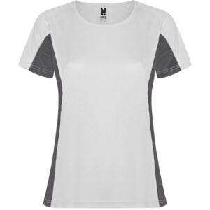 Γυναικείο Τεχνικό T-Shirt με Εκτύπωση NAMOW IAHGNAHS white/dark lead_printiq.gr