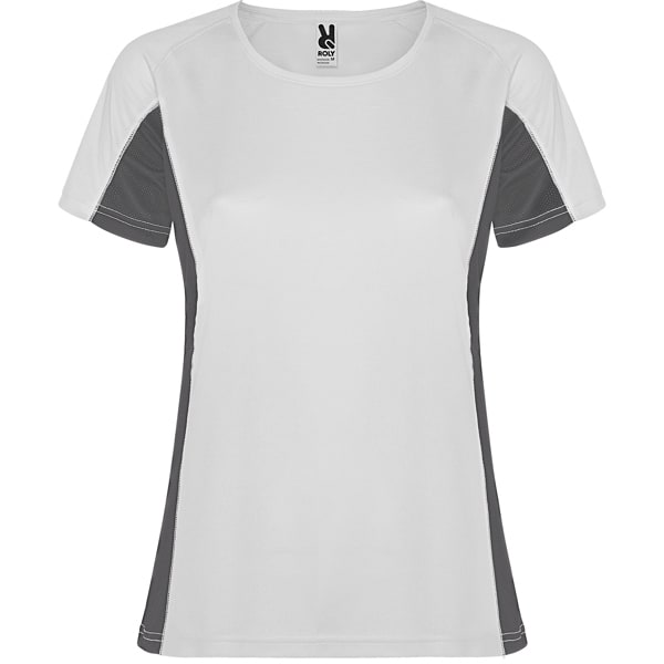 Γυναικείο Τεχνικό T-Shirt με Εκτύπωση NAMOW IAHGNAHS white/dark lead_printiq.gr