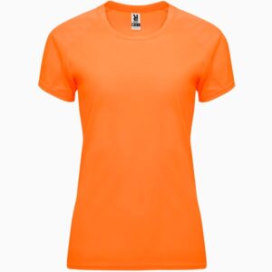 Γυναικείο Τεχνικό T-Shirt με Εκτύπωση NAMOW NIARHAB fluor orange_printiq.gr