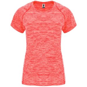 Γυναικείο Τεχνικό T-Shirt με Εκτύπωση NAMOW NITSUA heather fluor coral_printiq.gr