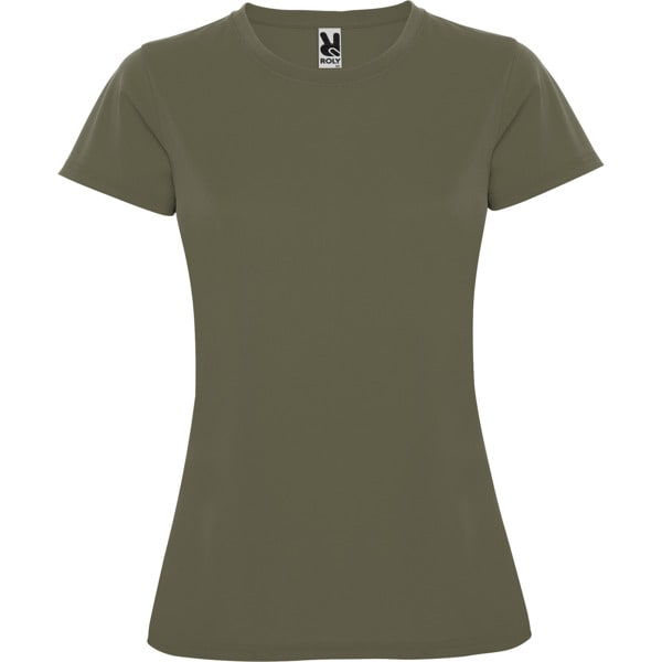 Γυναικείο Τεχνικό T-Shirt με Εκτύπωση NAMOW OLRACETNOM army green_printiq.gr