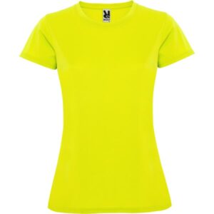 Γυναικείο Τεχνικό T-Shirt με Εκτύπωση NAMOW OLRACETNOM fluor yellow_printiq.gr