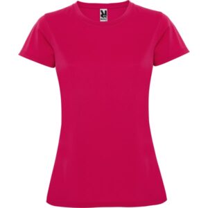 Γυναικείο Τεχνικό T-Shirt με Εκτύπωση NAMOW OLRACETNOM φούξια σκούρο_printiq.gr