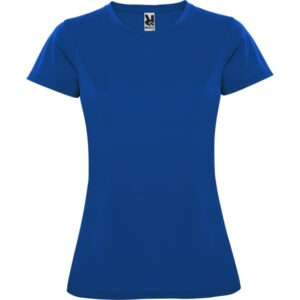 Γυναικείο Τεχνικό T-Shirt με Εκτύπωση NAMOW OLRACETNOM μπλε ρουά_printiq.gr